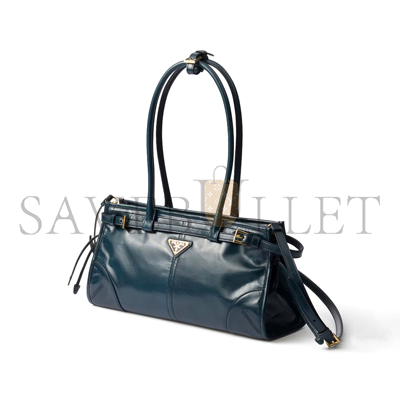 PRADA BONNIE MEDIUM LEATHER HANDBAG 1BA426 (32*15.5*12cm)